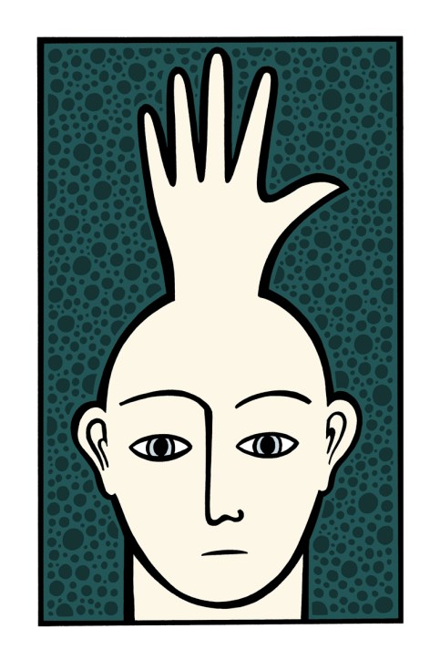 the upper hand. illustration
