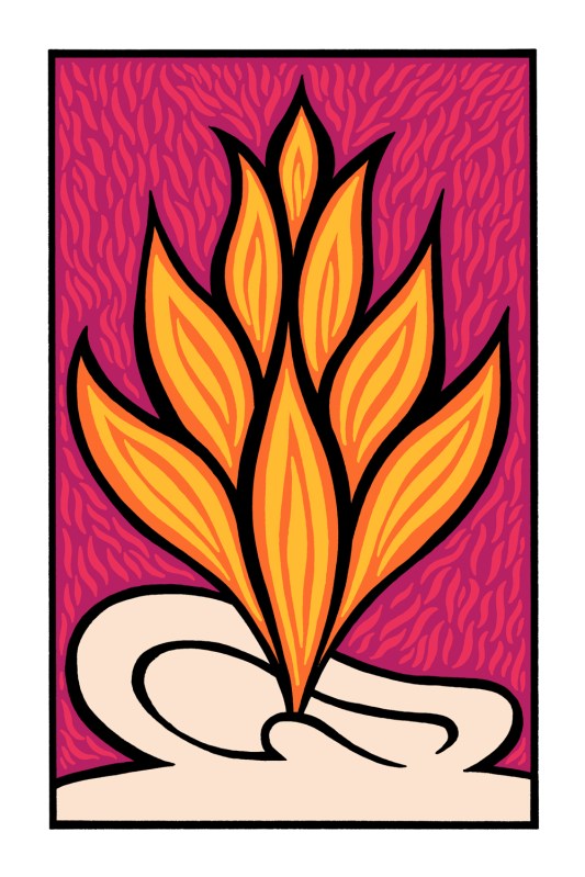 my ear. illustration