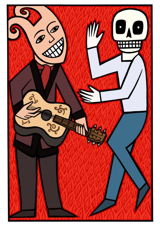 the dance of death. illustration
