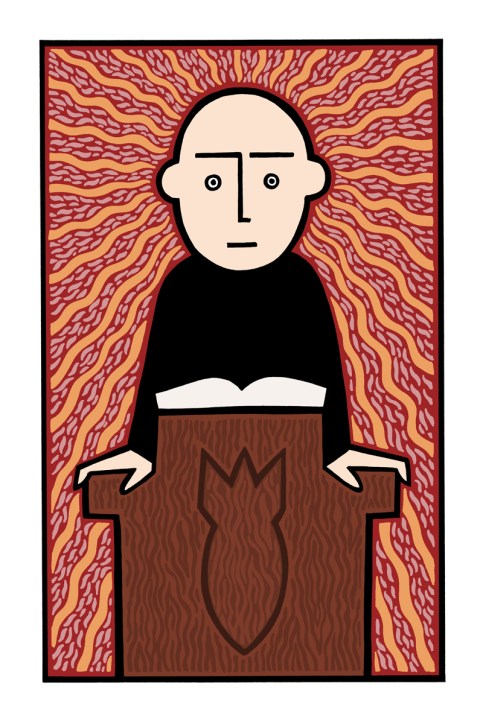 read any good books lately. illustration