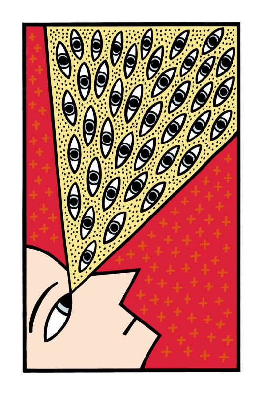 in front of my very eyes. illustration