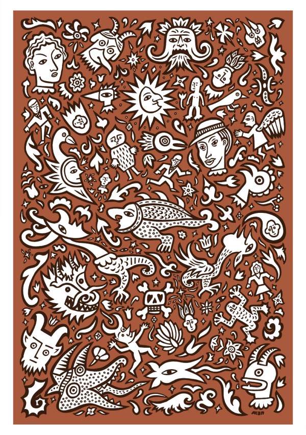 all these little things. illustration