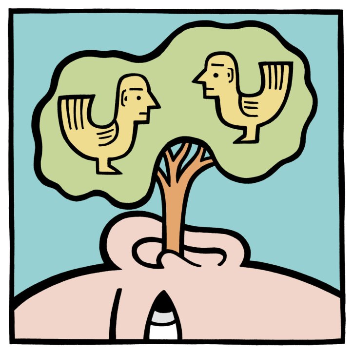 trees are good for us illustration