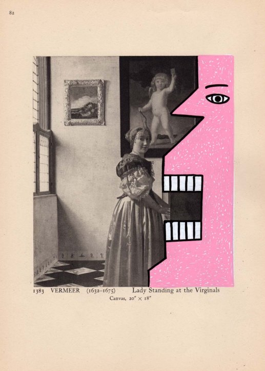 lady standing at the virginals by vermeer