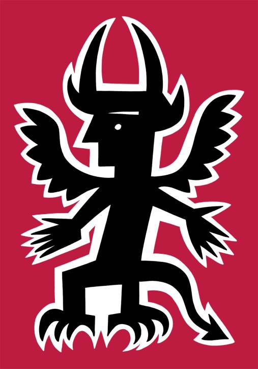 an old devil illustration